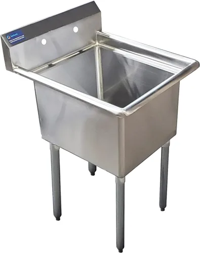 Miniatura 14 de Fregadero de acero inoxidable para preparación y utilidad Acero inoxidable 304 Restaurante, cocina, lavandería, garaje