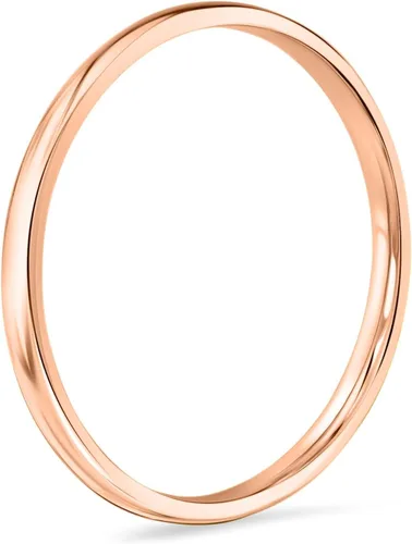 Miniatura 2 de Anillo de boda de 10 quilates, oro amarillo, blanco o rosa comodidad ligera y sencilla tamaño 2 mm.