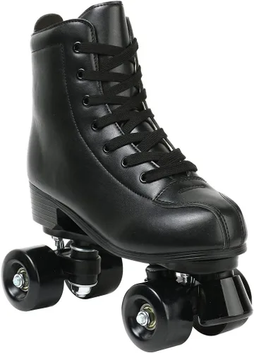 Miniatura 4 de XUDREZ Patines de ruedas para mujeres y hombres, brillantes, de doble fila, cuatro ruedas, patines para mujer con bolsa de zapatos