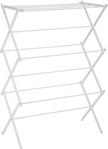 Amazon Basics Estante portátil plegable para ropa de secado al aire, uso en interiores y exteriores, 14.5 pulgadas de profundidad x 29.5 pulgadas de