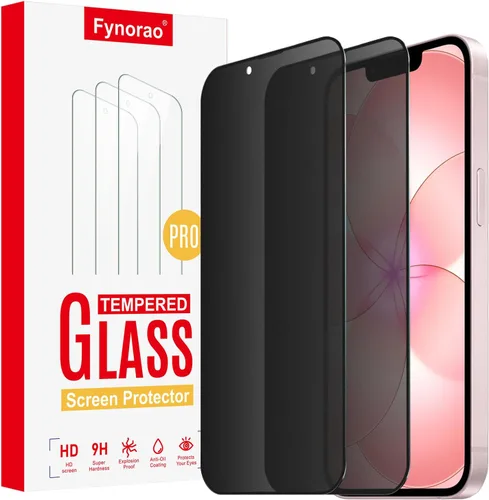 Paquete de 2 protectores de pantalla de vidrio templado mate para iPhone 17e/16e/13 Pro/13/14, película de vidrio templado mate antirreflejos,