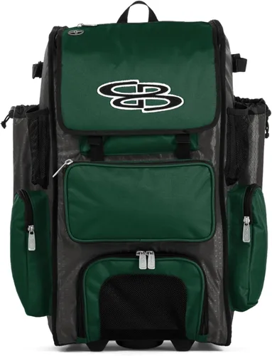 Miniatura 87 de Boombah Rolling Superpack - Bolsa para equipo de béisbol/sóftbol, varios colores, mango telescópico y capacidad para 4 murciélagos, versión