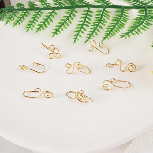 Miniatura 3 de Long tiantian Piercing de nariz para nariz con diseño africano, para mujer