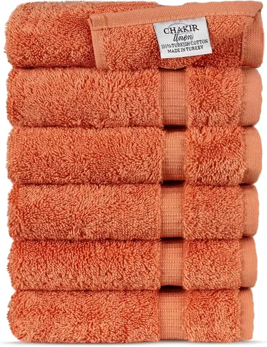 Miniatura 65 de Chakir Turkish Linens - Toallas turcas de 100% algodón, suaves y absorbentes (4 paños, color gris)
