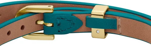 Miniatura 3 de Fossil - Pulsera de acero inoxidable y cuero genuino para mujer