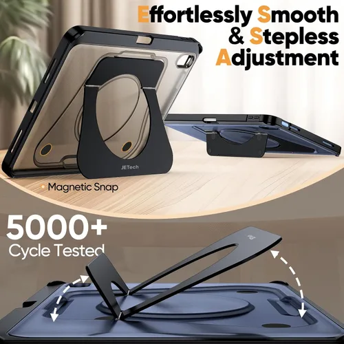 Miniatura 3 de JETech Funda con función atril para iPad (A16) de 11ª/10ª generación (2025/2022) con soporte para lápices, funda delgada a prueba de golpes, parte