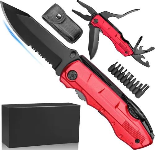 Miniatura 8 de Relleno de calcetines para mujeres - Regalos para mujeres esposa mamá hermana, Cuchillo multiherramienta Pin'k - Regalos para mujeres para Navidad