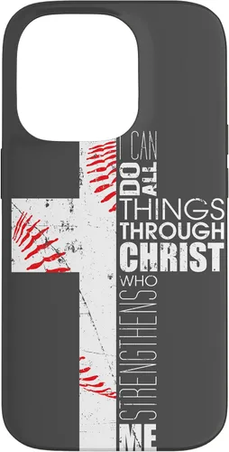 Miniatura 17 de Baseball Phone Case Christian Bible Verse Philippians 4:13 Case for iPhone 17