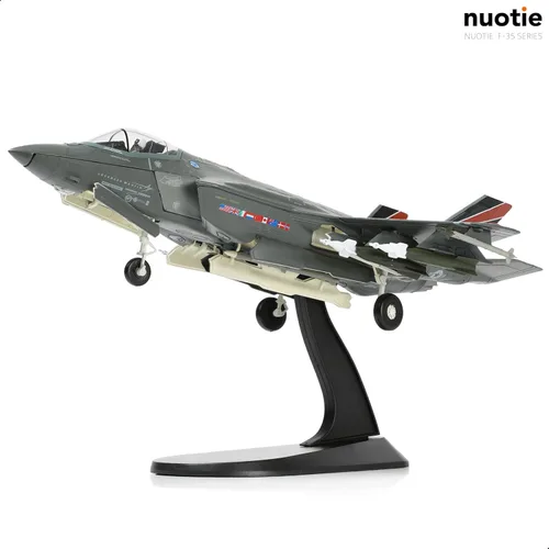 Miniatura 4 de NUOTIE 1/72 F-35A Lighting II Avión de combate Modelo de avión de combate Fuerza Aérea de los Estados Unidos AF-01 avión fundido a presión
