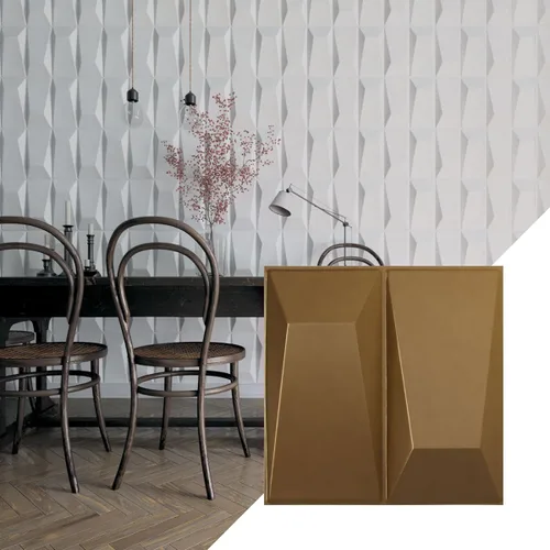 Miniatura 21 de Ekena Millwork WP12X12LOWH 11 7/8 pulgadas de ancho x 11 7/8 pulgadas de alto Locke EnduraWall Decorativo 3D Panel de pared cubre 0.98 pies cuadrados