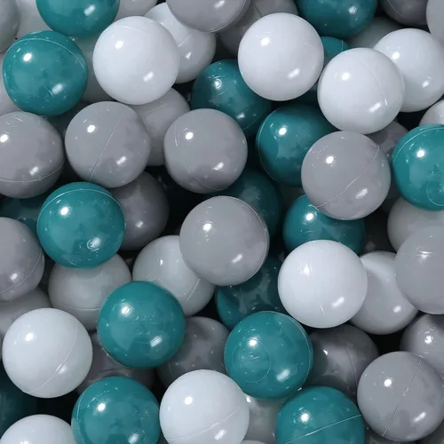 Miniatura 27 de Bolas de pozo de bolas Realhaha 50 100 200 500 Bolas de juego de plástico para bebés, niñas, niños pequeños, tienda de campaña, piscina, sala