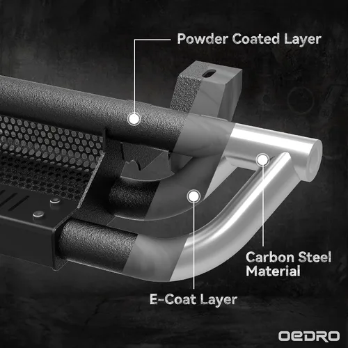 Miniatura 4 de OEDRO Estribos de 6 pulgadas compatibles con Chevy Silverado/GMC Sierra 1500 Crew Cab 2019-2026, Silverado/Sierra 2500HD 3500HD 2020-2026, escalones