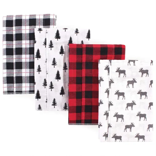 Miniatura 210 de Hudson Baby - Paños unisex de franela de algodón para bebé, bosque, talla única