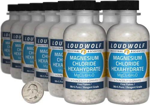 Miniatura 9 de Cloruro de magnesio hexahidrato / 1 libra / 2 botellas / 98 + % de grado reactivo puro/copos finos