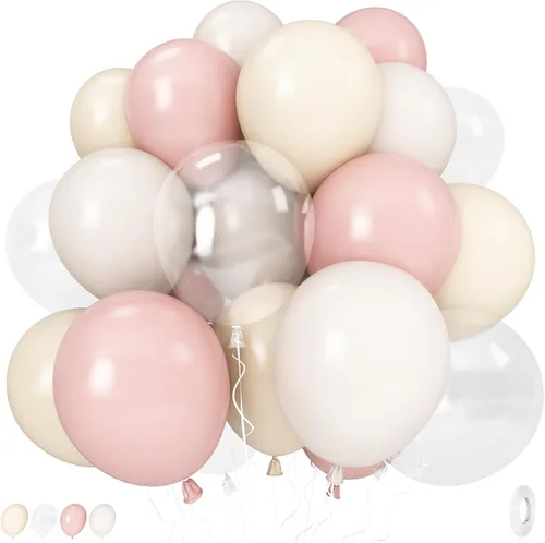 Miniatura 18 de Globos pastel, 12 pulgadas, 35 globos, látex rosa claro, azul, amarillo, blanco, multicolor, niños, graduación, Pascua, boda, fiesta arcoíris