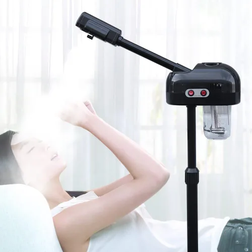 Miniatura 2 de Vaporizador facial de ozono 2 en 1 con función de niebla caliente, se puede utilizar en casa y salón de belleza, extraer puntos negros, rejuvenecer