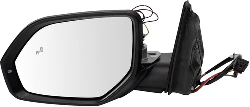 Miniatura 105 de TRQ Espejo plegable con calefacción eléctrica del lado del conductor con indicador de punto ciego pintura a juego negro liso compatible con Kia