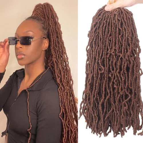 Miniatura 15 de ZRQ Extensiones de cabello sintético de ganchillo de 36 pulgadas, 3 paquetes, color negro natural, preenlazadas, largas, de diosa, sintéticas, 1b#