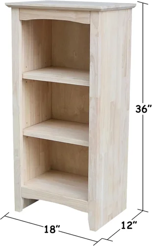 Miniatura 2 de Librería coctelera de madera maciza - 36" H