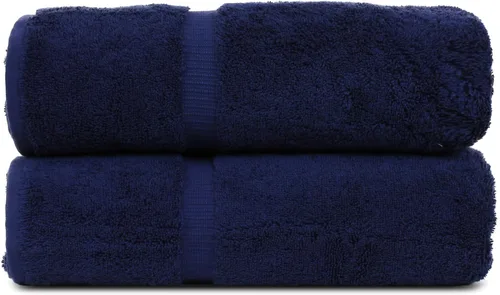 Miniatura 22 de Luxury Hotel & Spa Collection - Toalla ecológica de 100% algodón turco de 27 x 54 pulgadas (27 x 54 onzas), de secado rápido, para baño, borde