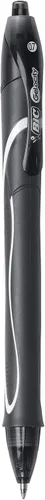Miniatura 2 de BIC Gel-Ocity - Bolígrafos de gel de secado rápido, punta media retráctil (0.028 in), bolígrafo de gel de tinta negra, 12 unidades, paquete de 18