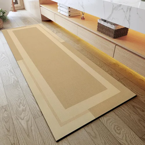 Miniatura 36 de YDKGL Alfombra de Baño Antideslizante, Respaldo de Goma Ultra Delgada Alfombras de Baño que Caben Debajo de la Puerta Secado Rápido Súper Absorbente