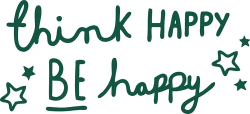 Miniatura 11 de Decaltor Think Happy Be Happy - Calcomanía para pared, con texto en inglés "Think Happy Be Happy" (texto en inglés) con texto en inglés "Think Happy