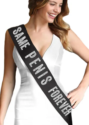 Miniatura 6 de Bachelorette Party Sashes Black - BRIDAL GRADE SATIN Bride to Be Sash - Funny Lingerie Shower Gifts Juego de 2 piezas: Negro2