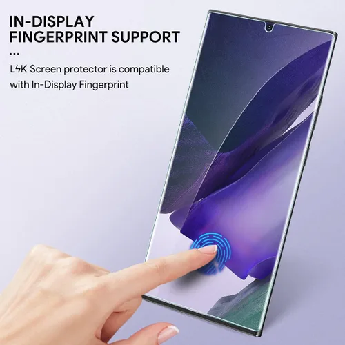 Miniatura 5 de Paquete de 4 protectores de pantalla de vidrio templado L4K + 2 protectores de lente de cámara compatibles con Samsung Galaxy Note 20, nueva