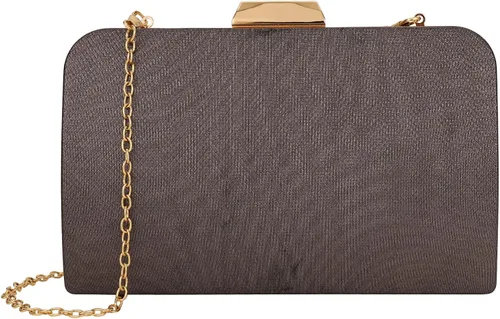 ZHANNI Elegante caja de embrague de noche para mujer, con marco de metal, bolso de noche, bolso de mano, boda, graduación, fiesta, novia, embrague