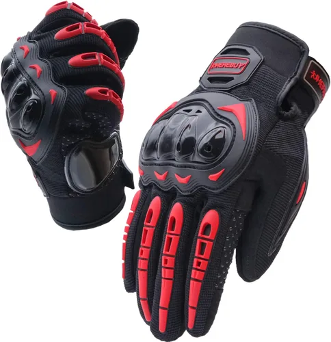 Miniatura 8 de Guantes de Motocicleta con Pantalla Táctil de Dedo Completo Guantes de Equitación con Protección de Nudillos para Hombres y Mujeres para Conducción
