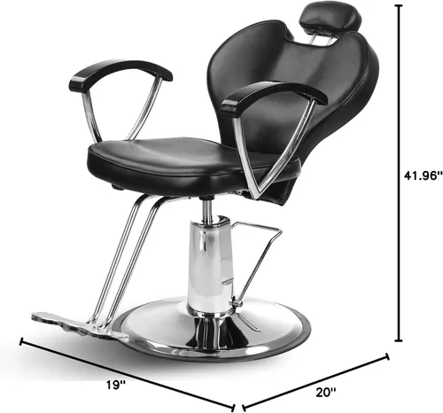 Miniatura 2 de Shengyu Negro moderno reclinar hidráulico estilo peluquero silla de peluquería balneario del pelo equipo del salón de belleza