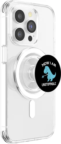 Miniatura 4 de Now I'm Unstoppable - Divertidos PopSockets de dinosaurio T-Rex MagSafe PopGrip para iPhone