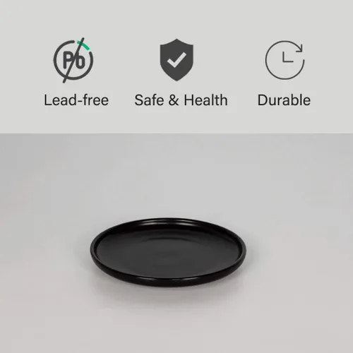Miniatura 4 de Platos pequeños de 6 pulgadas para aperitivos de porcelana mate, elegantes platos redondos de tamaño mini para postre, ensalada, aperitivos, juego