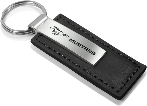 Miniatura 2 de Llavero de piel color negro para Ford Mustang