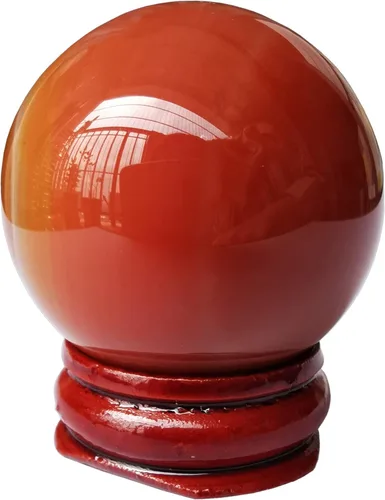 Miniatura 15 de Escultura de esfera de adivinación de cristal curativo de labradorita negra de 1.575 pulgadas, bola de piedras preciosas, colección decorativa
