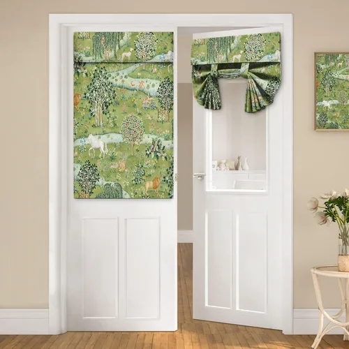 Miniatura 22 de Cortinas de puerta negras y rojas para ventanas de puerta, estampado de leopardo y cebra, cortinas de ventana para puerta de vidrio francesa
