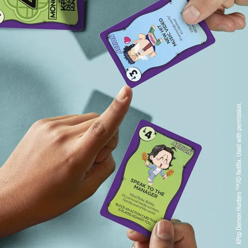 Miniatura 5 de Oferta de monopolio: juego de cartas Kpop Demon Hunters Juegos familiares para niños, preadolescentes, adolescentes y adultos 2-5 jugadores 15