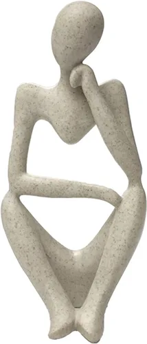 Miniatura 9 de prosfalt Estatua de escultura abstracta de resina de arenisca estilo pensador, figuras coleccionables, decoración de escritorio para oficina en casa
