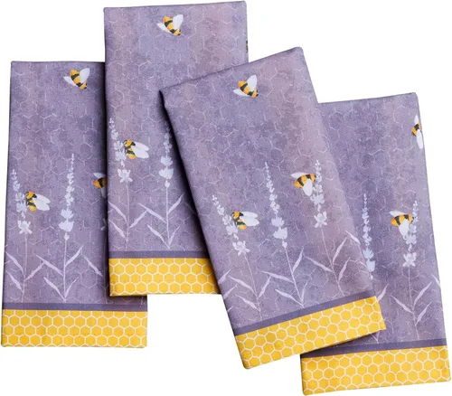 Miniatura 123 de Maison d' Hermine Happy Florals - Juego de 4 servilletas 100% algodón suave y cómodo perfectas para cenas familiares, bodas, fiestas de cóctel, 063