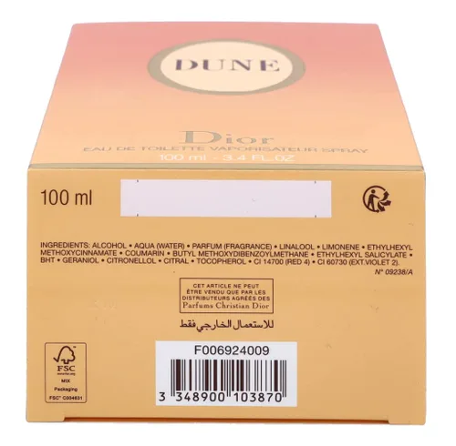 Miniatura 5 de Dior Dune Eau De Toilette para mujer, 3.4 onzas