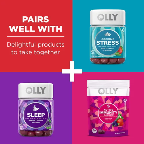Miniatura 8 de OLLY Gomitas Multivitamínicas Multi + Probióticas para Adultos, 1 mil millones de UFC, suplemento masticable de apoyo digestivo e inmunológico