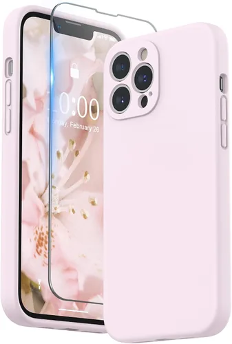 Miniatura 9 de SURPHY Funda compatible con iPhone 13 Pro Max con protector de pantalla, (protección de cámara + forro de microfibra suave), funda de silicona Negro