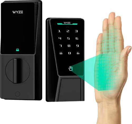 Miniatura 17 de Wyze Auto-Lock Bolt v2, cerradura inteligente de entrada sin llave con huella dactilar, escáner de aprendizaje AI con Wi-Fi, cerrojo de puerta