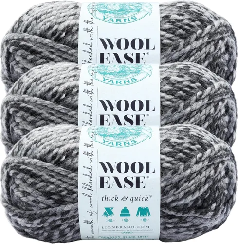 Miniatura 15 de Lion Brand Yarn - Ovillo de lana Wool-Ease Thick & Quick color fuerza aérea