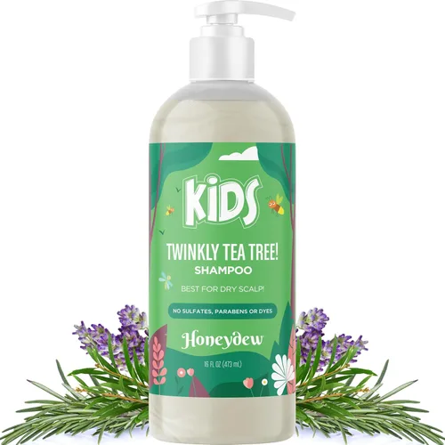 HONEYDEW Champú limpiador para niños para cuero cabelludo seco, champú para el cuidado del cuero cabelludo escamoso seco para niños y removedor de