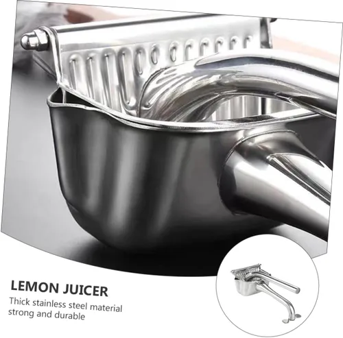 Miniatura 8 de Stainless Steel Manual Fruit Juicer Squeezer for Citrus Lemons Limes and Oranges Ergonomic Handle Labor-saving Citrus Press for Household Use Easy