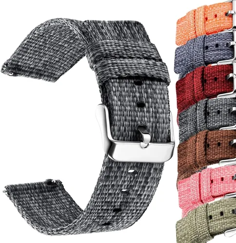 Miniatura 6 de TEYSHA Correa de reloj de 0.787 in para Samsung Galaxy Watch4 Classic 46 1.654 in reloj inteligente de nailon deportivo 4 44 1.575 in correa correa