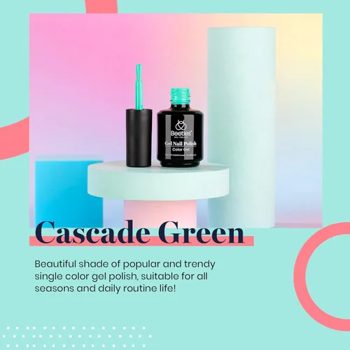 Miniatura 571 de Beetles - Esmalte de uñas de gel marrón – 0.5 onzas líquidas de esmalte de gel marrón oscuro, lámpara LED UV para uñas, regalo de manicura para I