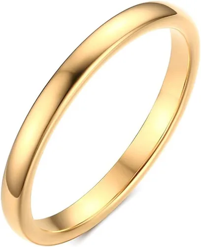 Anillos de pulgar de 14 quilates para mujer, anillos apilables chapados en oro de 0.079 in, 0.118 in, 0.157 in, 0.236 in, banda fina de oro de